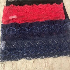 Bundle 3 Chuns Lace Fabric bralettes for $20